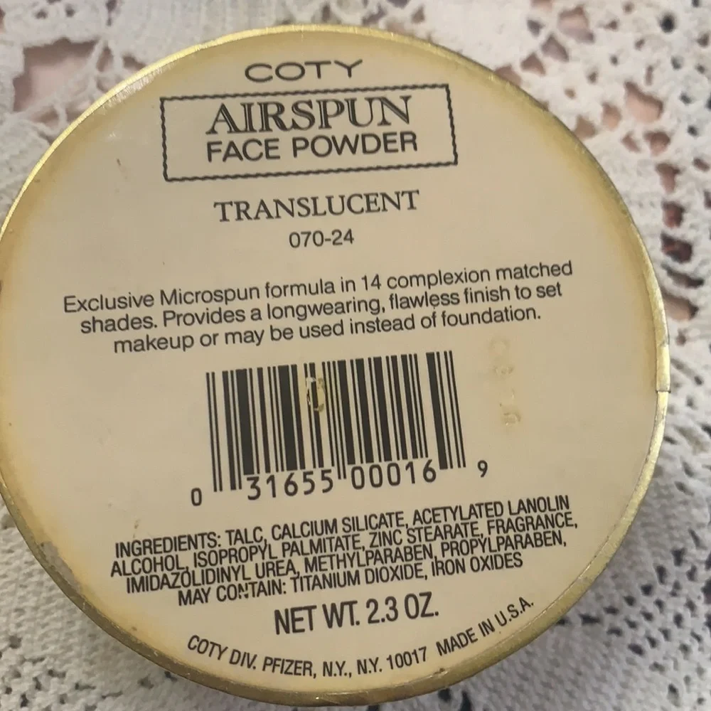 NEW COTY AIRSPUN TRANSLUCENT LOOSE POWDER EXCLUSIVE MICROSPUN SEALED!